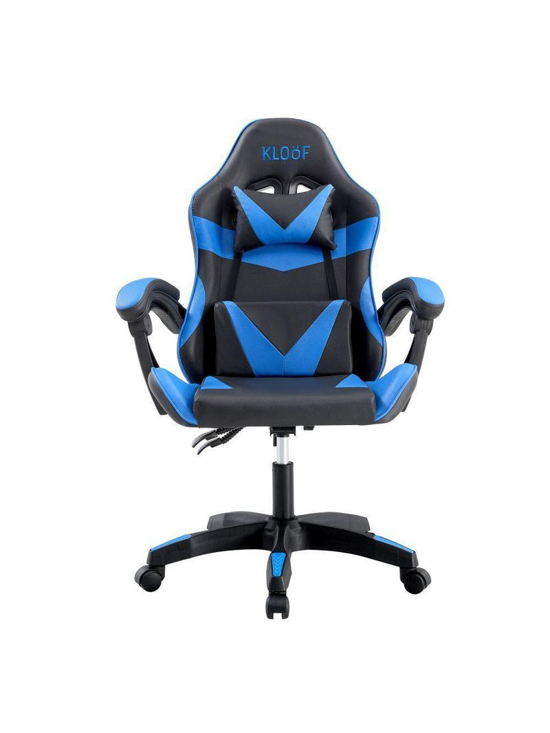 Cadeira Giratória Gamer Reclinável Kl1 Preto E Azul