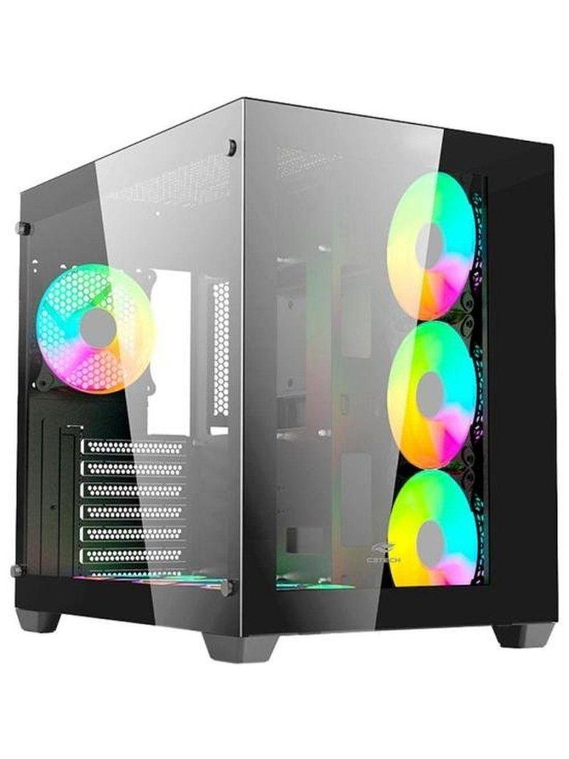 Gabinete Gamer C3tech Aquarius Mt-g910 Preto