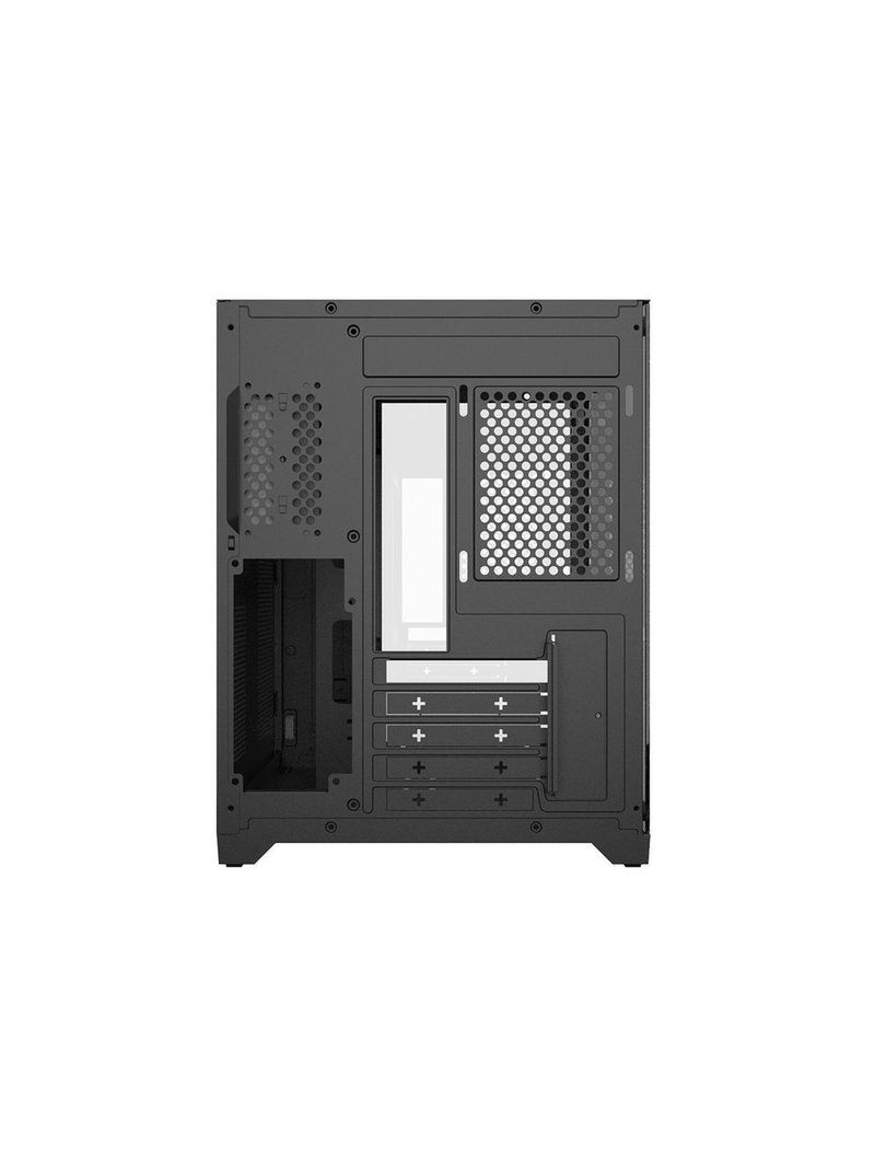 Gabinete Gamer Forcefield Black Vulcan Vidro Pcyes