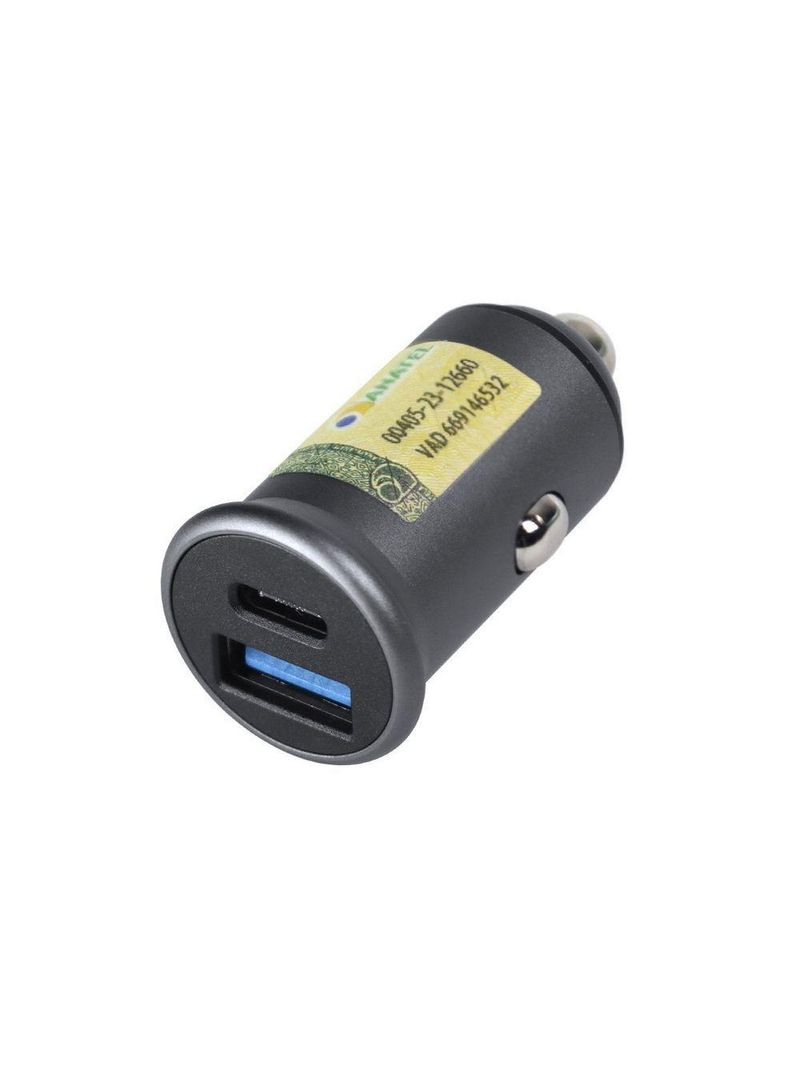 Carregador Veicular 48w 2 Saídas 1 Usb 12v E 1 Tipo-c 9v