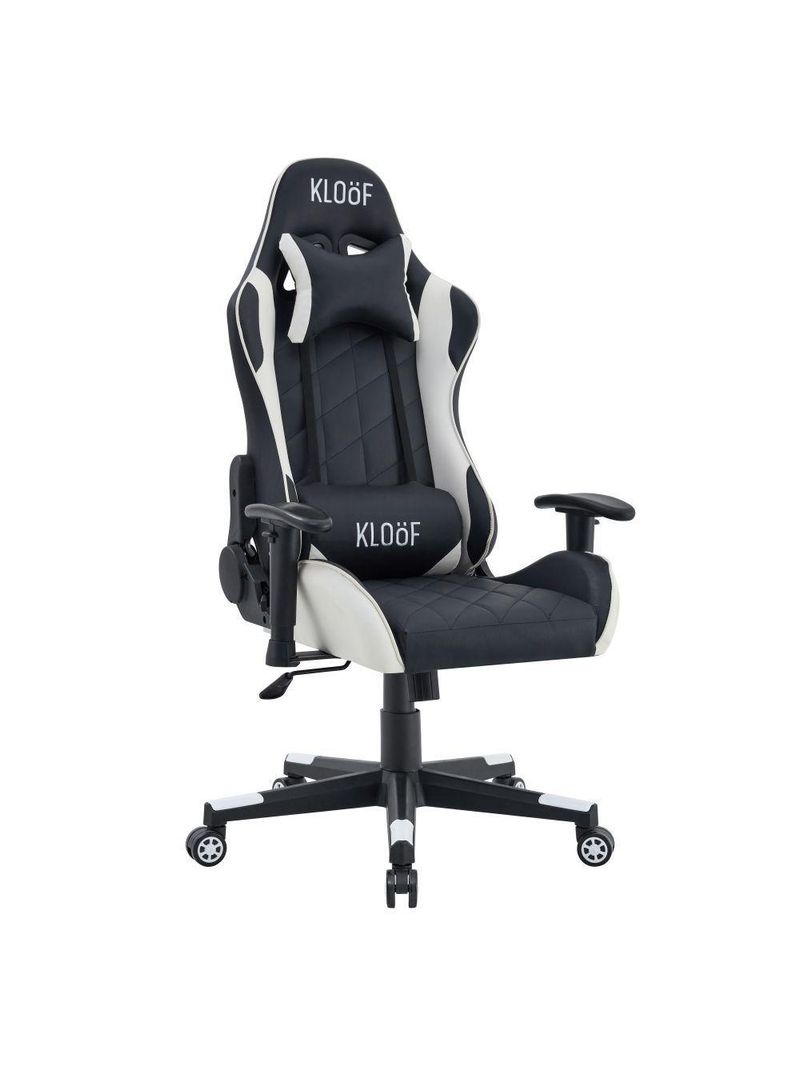 Cadeira Giratória Gamer Reclinável Kl3 Preto E Branco
