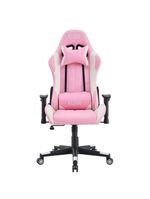 Cadeira Giratória Gamer Reclinável Kl3 Branco E Rosa