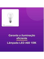 Lâmpada Bulbo Led A60 15w Branca Fria
