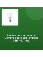 Lâmpada Bulbo Led A60 15w Branca Fria