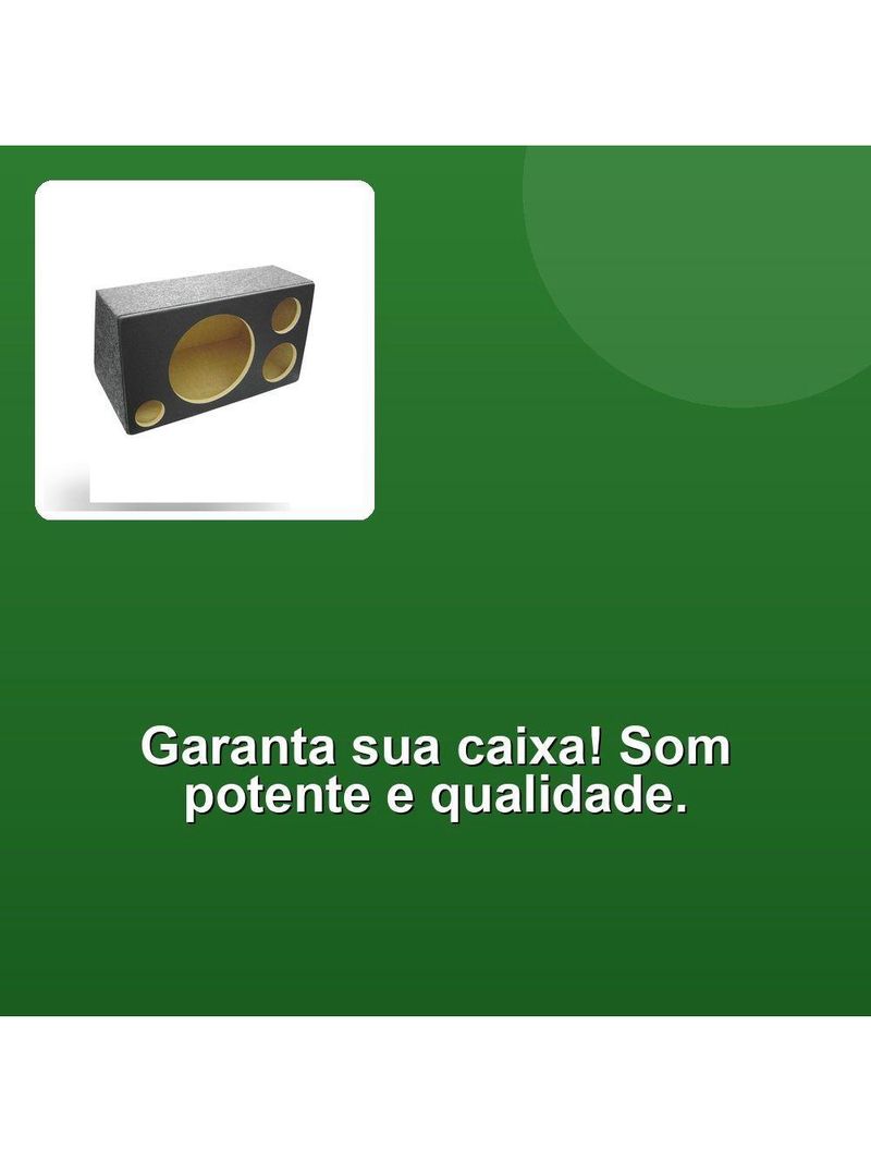 Caixa Vazia Alto Falante 12+1 Driver +1 Tweeter Ac