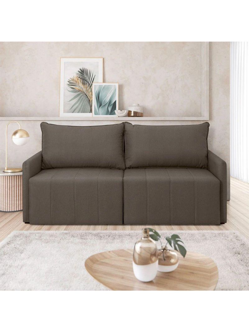 Sofá Cama Montana Retrátil E Reclinável 3 Lugares Sofatec Grafite