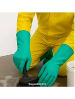 Kit 3 Pares De Luvas Nobre Látex M P- Agentes Químicos Resistente E Segura Verde