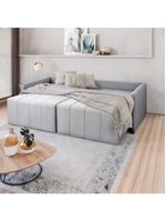 Sofá Cama Montana Retrátil E Reclinável 3 Lugares Sofatec Cinza