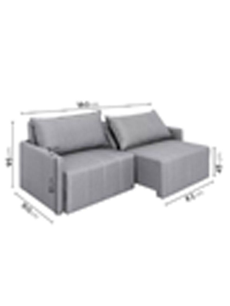 Sofá Cama Montana Retrátil E Reclinável 3 Lugares Sofatec Cinza