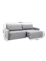 Sofá Cama Montana Retrátil E Reclinável 3 Lugares Sofatec Cinza