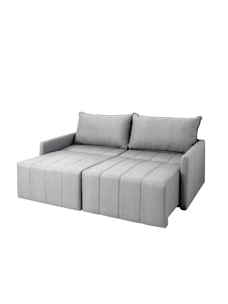 Sofá Cama Montana Retrátil E Reclinável 3 Lugares Sofatec Cinza