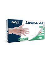 Caixa Com 100 Luvas Vinil S- Pó M Nobre Ca 41265 P- Químicos E Saúde Transparente