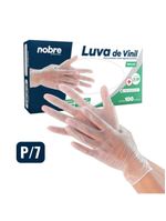 Caixa Com 100 Luvas Vinil S- Pó P Nobre Ca 41265 P- Químicos E Saúde Transparente