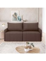 Sofá Cama Montana Retrátil E Reclinável 3 Lugares Sofatec Avelã