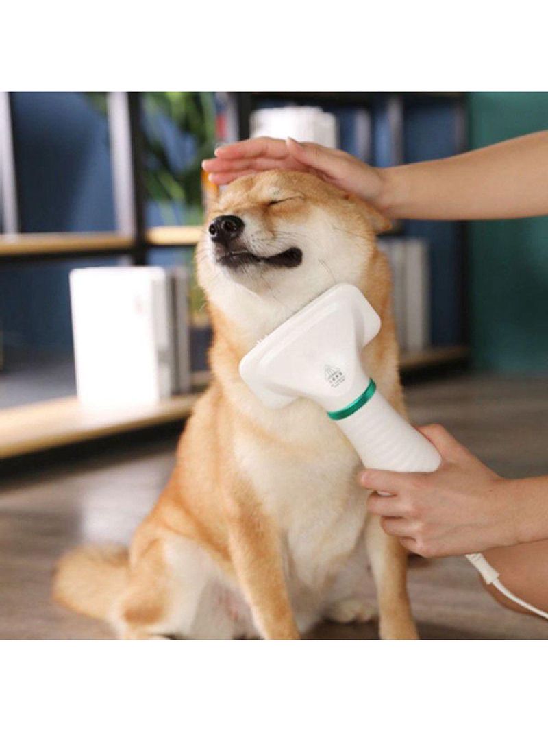 Escova Secadora De Pelos Para Animais – Massagem, Desembaraço E Secagem Rápida