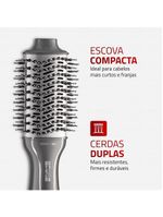 Escova secadora mondial space shine es-20 tourmaline Íon 1300w bivolt grafite