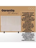 Cabeceira Linho Solteiro 90 Cm Cama Box Frame Estofada Marrom