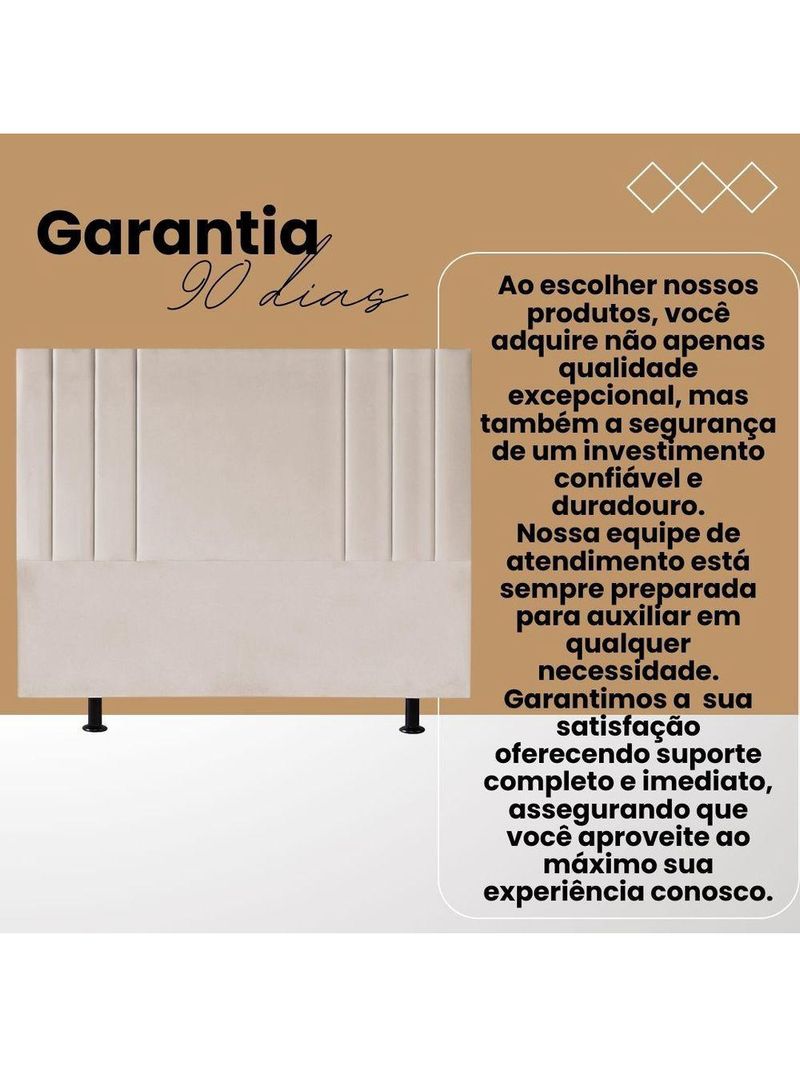 Cabeceira Linho Solteiro 90 Cm Cama Box Frame Estofada Marrom