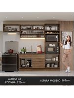 Armário de cozinha completa 270cm stella madesa 09