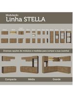 Armário de cozinha completa 270cm stella madesa 09