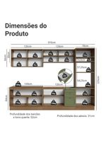 Armário de cozinha completa 310 cm vik madesa 01