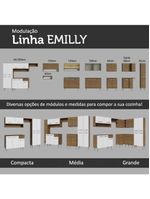 Armário de cozinha completa 293cm com pia emilly madesa 09