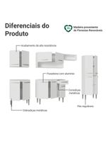 Armário de cozinha completa 293cm branco emilly madesa 011