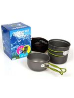 Kit Panelas Aluminio Kit Camping Cozinha Acampamento Outdoor Panela Viagem Praia Pesca Bolsa Sacola