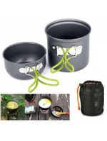 Kit Panelas Aluminio Kit Camping Cozinha Acampamento Outdoor Panela Viagem Praia Pesca Bolsa Sacola