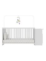Berço Cômoda C/ Colchão Incluso Meu Bebê Multimóveis Branco