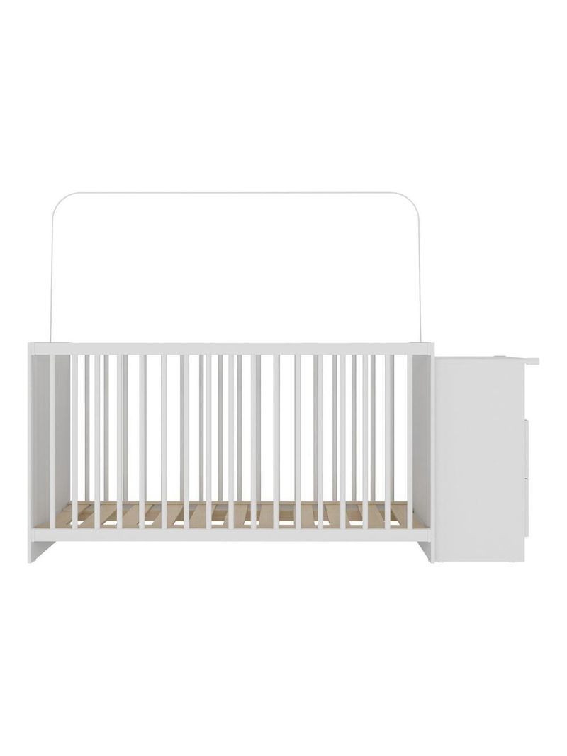 Berço Cômoda Com Colchão Incluso Meu Bebê Multimóveis Branco