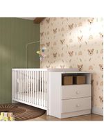 Berço Cômoda Com Colchão Incluso Meu Bebê Multimóveis Branco
