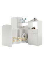 Quarto Infantil Colchão Incluso Meu Bebê Multimóveis Branco
