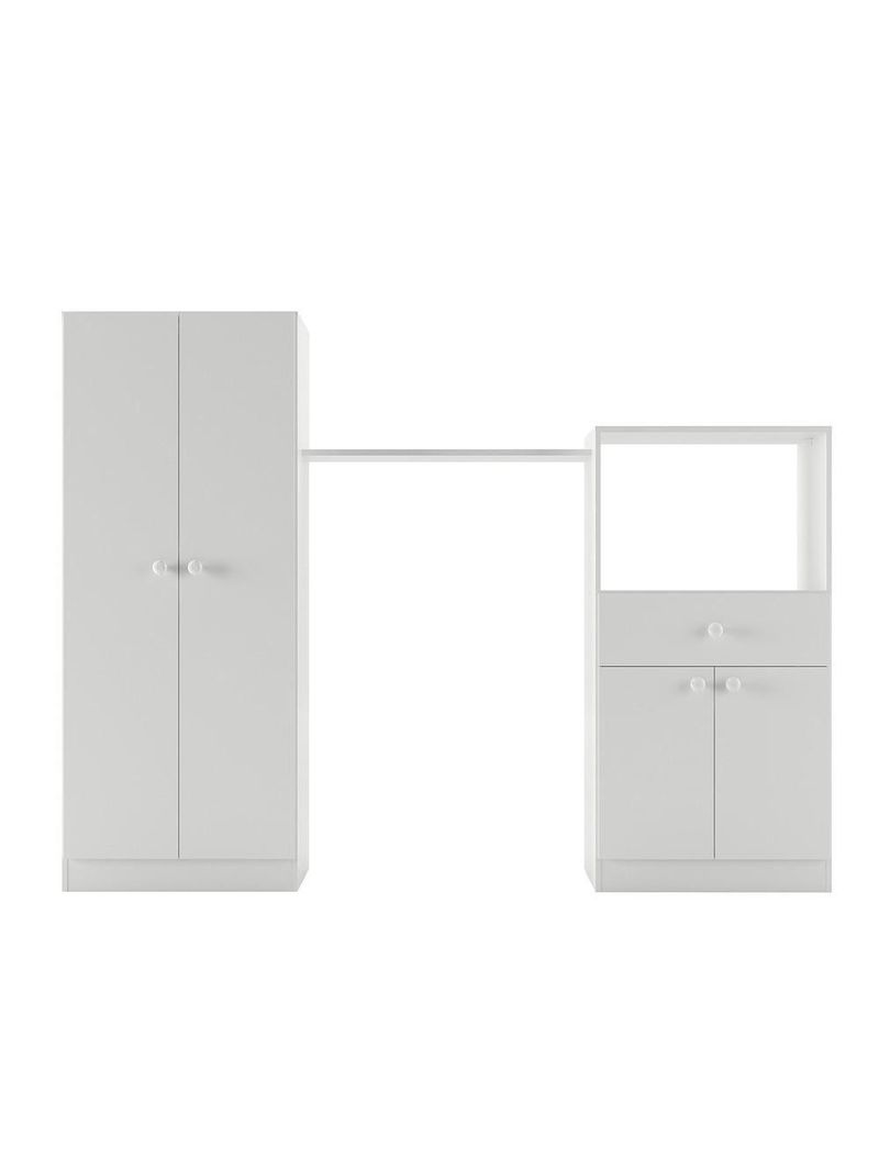 Quarto Infantil Colchão Incluso Meu Bebê Multimóveis Branco