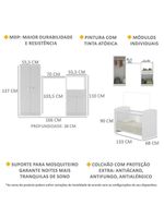 Quarto Infantil Colchão Incluso Meu Bebê Multimóveis Branco