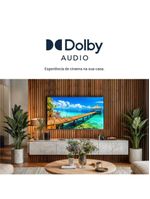 Smart 43” Britânia LED Dolby Audio Roku Bivolt