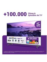 Smart 43” Britânia LED Dolby Audio Roku Bivolt