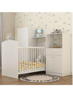 Quarto De Bebê Completo Berço/guarda-roupa/cômoda Fg2869