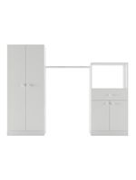 Quarto de Bebê Completo com Berço Guarda-Roupa e Cômoda