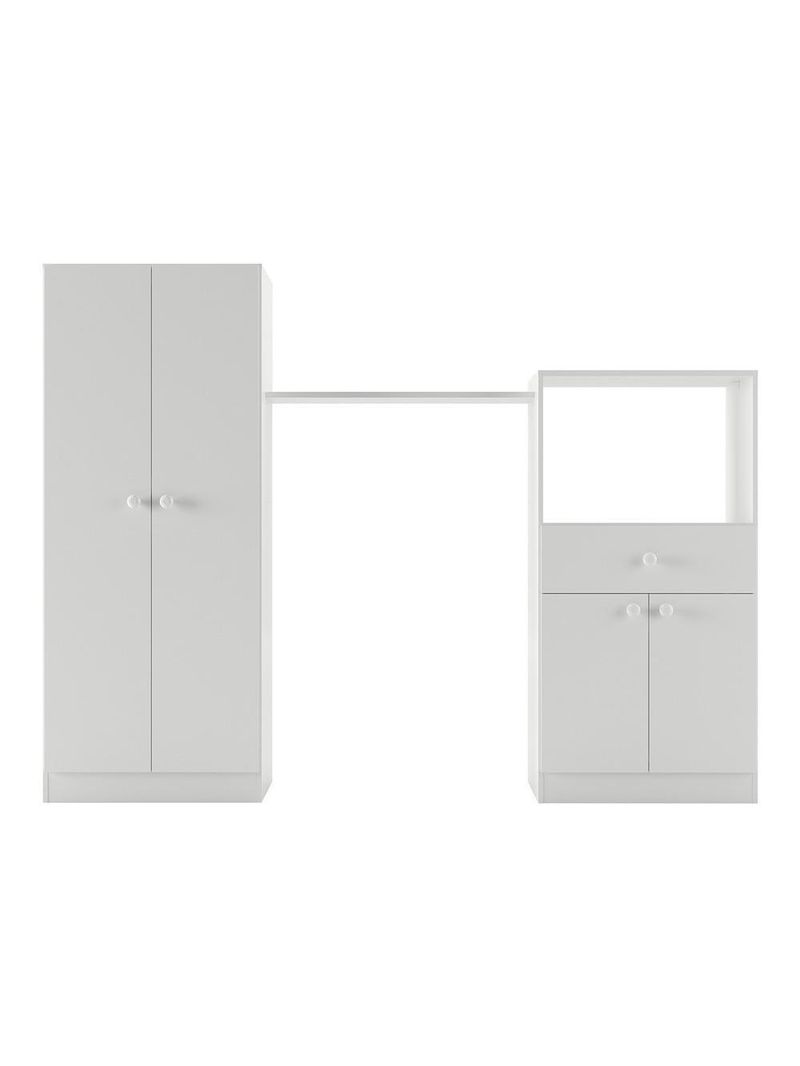Quarto de Bebê Completo com Berço Guarda-Roupa e Cômoda