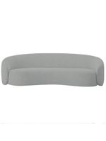 Kit Sofá 3 Lugares 180cm E Poltrona Orgânica Luxo Recepção Amore Bouclé - Amarena Móveis Cor Cinza