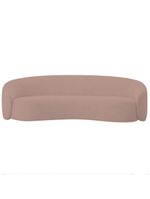 Kit Sofá 3 Lugares 180cm E 2 Poltronas Orgânica Luxo Recepção Amore Linho - Amarena Móveis Cor Rosê