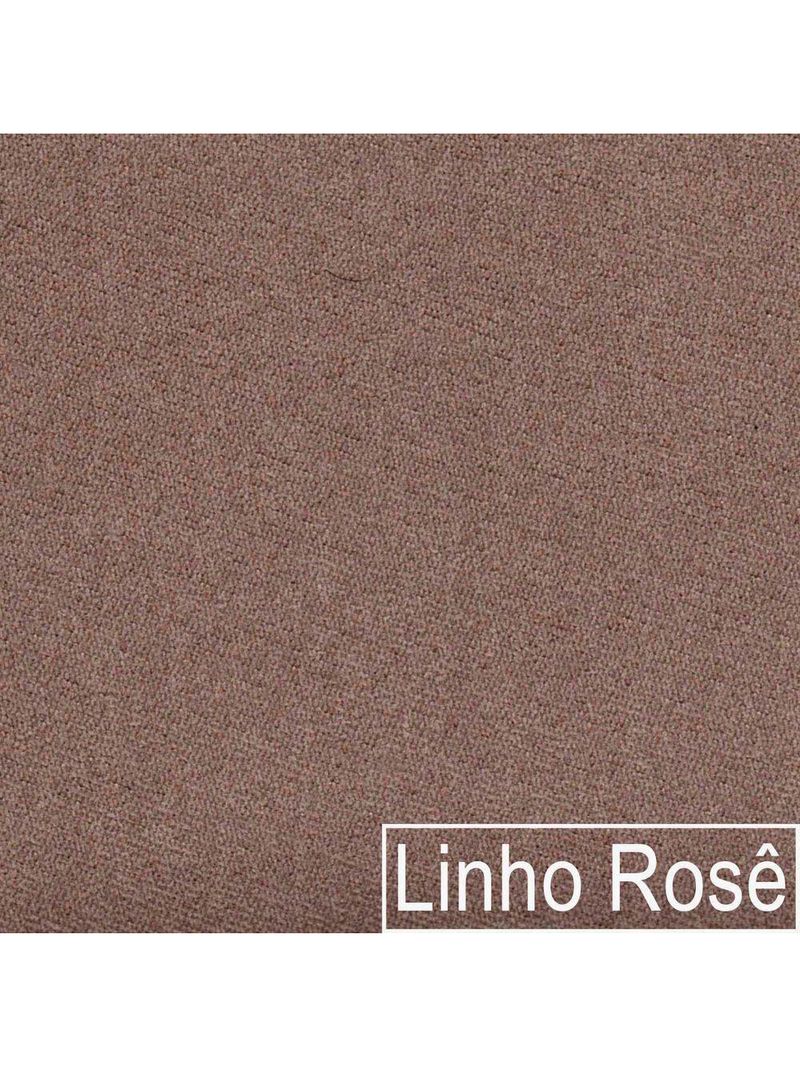 Kit Sofá 3 Lugares 180cm E 2 Poltronas Orgânica Luxo Recepção Amore Linho - Amarena Móveis Cor Rosê