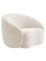 Kit Sofá 3 Lugares 180cm E 2 Poltronas Orgânica Luxo Recepção Amore Linho - Amarena Móveis Cor Bege
