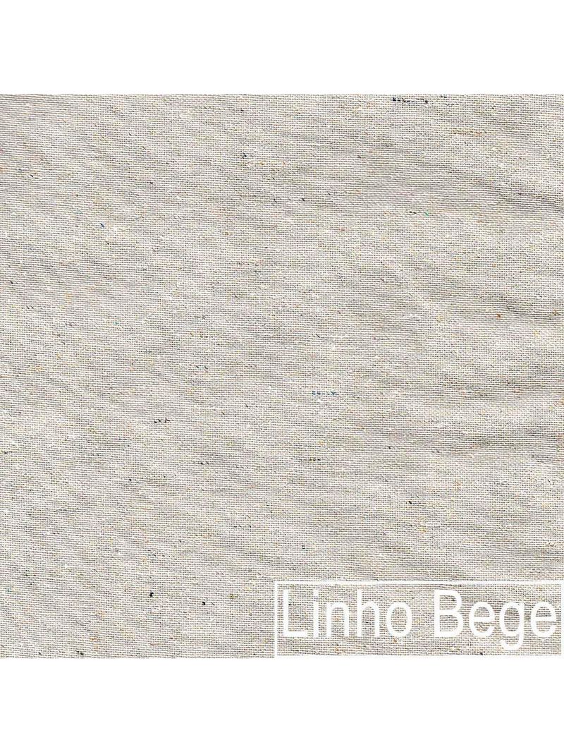 Kit Sofá 3 Lugares 180cm E 2 Poltronas Orgânica Luxo Recepção Amore Linho - Amarena Móveis Cor Bege