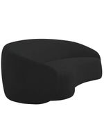 Sofá 3 Lugares 180cm Orgânico Luxo Recepção Amore Linho - Amarena Móveis Cor Preto