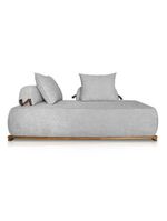 Sofá 3 Lugares Decoração Lazer Sala Ibiza Spz 180cm Bouclé - Amarena Móveis Cinza-3302