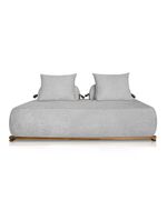 Sofá 3 Lugares Decoração Lazer Sala Ibiza Spz 180cm Bouclé - Amarena Móveis Cinza-3302