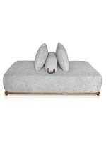 Sofá 3 Lugares Decoração Lazer Sala Ibiza Spz 180cm Bouclé - Amarena Móveis Cinza-3302