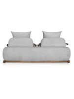 Sofá 3 Lugares Decoração Lazer Sala Ibiza Spz 180cm Bouclé - Amarena Móveis Cinza-3302